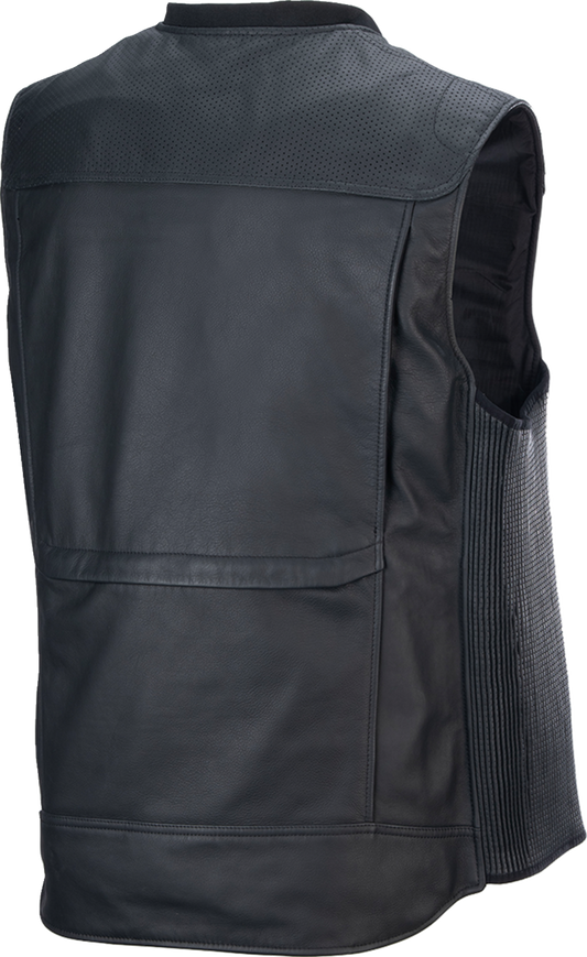 ALPINESTARS TECH-AIR, Alpinestars Tech-Air 3 Leather Motorcycle Airbag Vest - Black, Medium (Part No. 6500124-10-M)