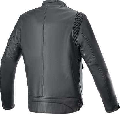 Alpinestars Dyno Leather Motorcycle Jacket in 2XL with detachable thermal vest and Tech-Air® 3 compatibility, made of premium bovine leather.