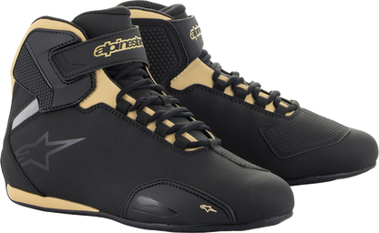 ALPINESTARS, Alpinestars Stella Sektor Women's Motorcycle Shoes - Black/Champagne US 9 / EU 41, Part 2515719-1090-9