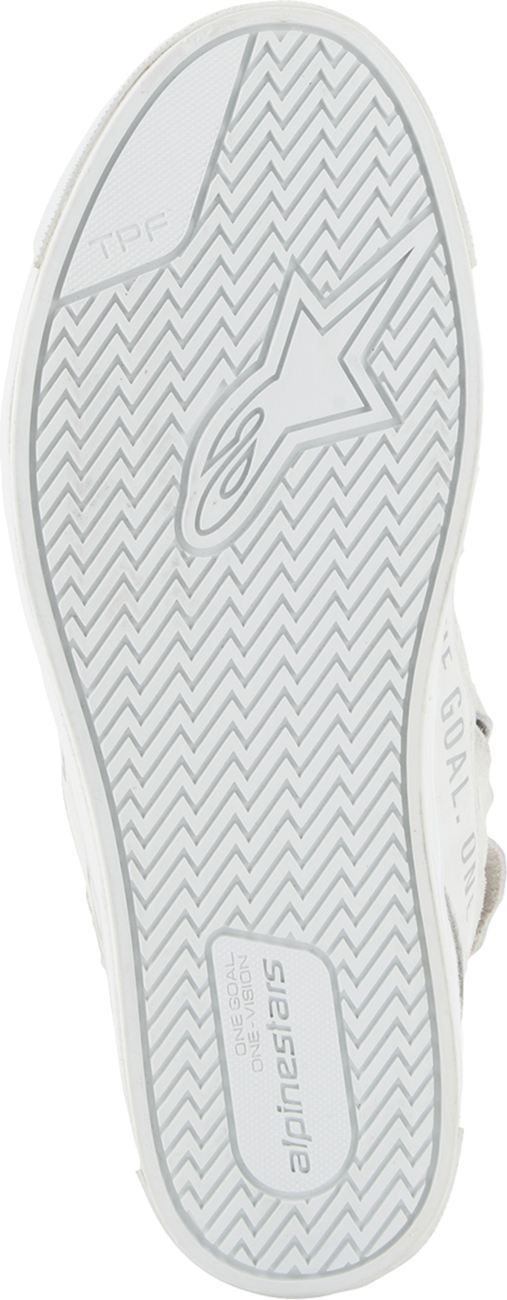 Alpinestars Stella Stated Podium women's urban riding sneakers in white, US 7.5, with sporty design and casual sneaker style.