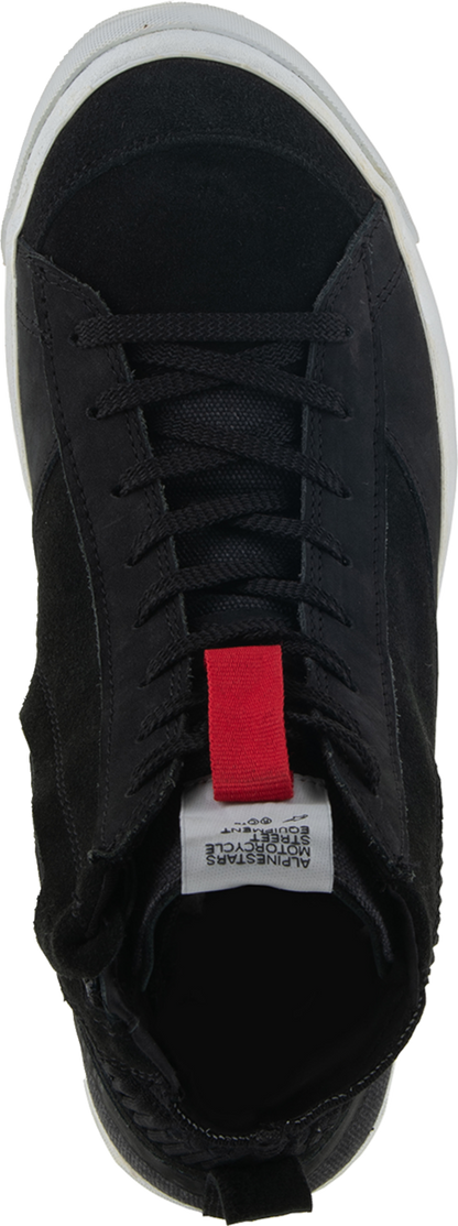Alpinestars Stated Shoes in black, size US 10.5 / EU 43.5, urban motorcycle footwear with durable design and protective features.