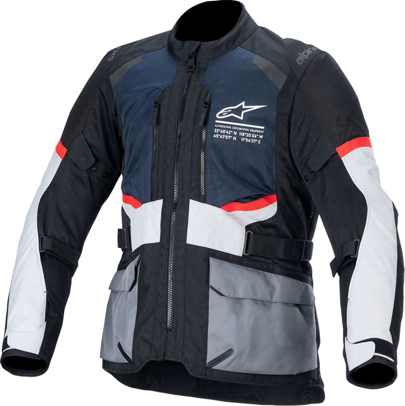 ALPINESTARS, Alpinestars Andes Air Drystar® Jacket - Deep Blue/Black/Ice Gray, 3XL