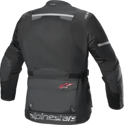 Alpinestars Andes Air Drystar® motorcycle jacket in black, size XL, with ventilation panels and protective features for riding.