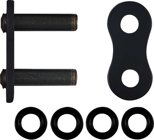 RK RK 530 Max O replacement connecting link with rivet for chains, showing the metal link and rivet connection.