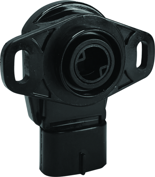 QuadBoss throttle position sensor for Polaris ACE and Sportsman models, showing the small electronic component and connectors.