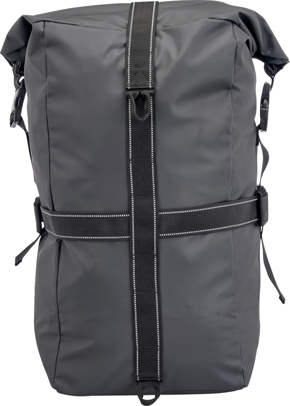 Black BILTWell EXFIL-60 Dry Bag Gen 2 by Bill's Exhausts, durable waterproof bag for outdoor gear storage.