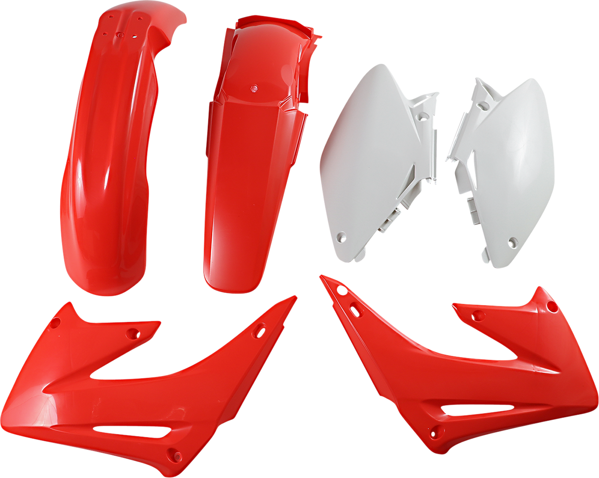 Acerbis standard replacement body kit for 2003 vehicle, featuring OEM body parts in white with detailed panel design.