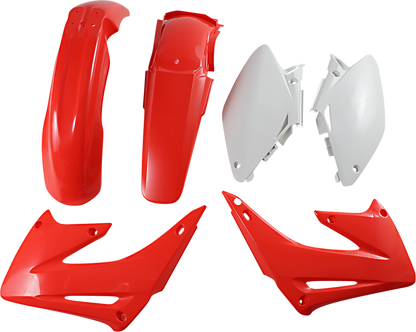 Acerbis standard replacement body kit for 2003 vehicle, featuring OEM body parts in white with detailed panel design.