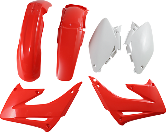Acerbis standard replacement body kit for 2003 vehicle, featuring OEM body parts in white with detailed panel design.