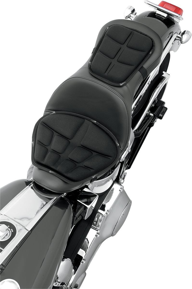 Bill's Exhausts SADDLEMEN Memory Foam Gel Pad seat in medium size, with cushioned gel and memory foam comfort for motorcycle or bike seats.