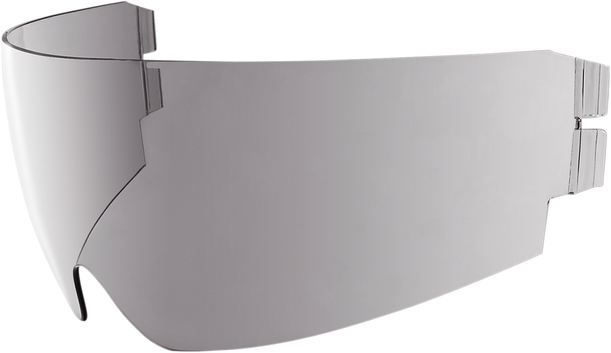 Bill's Exhausts ICON Alliance GT/Airflite/Airform™ Dropshield helmet parts in RST Silver, showcasing the sleek shield design.