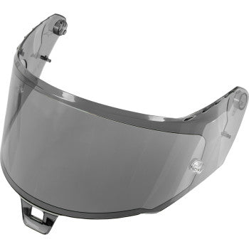 Alpinestars AFHS-01 motorcycle helmet shield in light smoke tint, designed for sleek, clear vision.