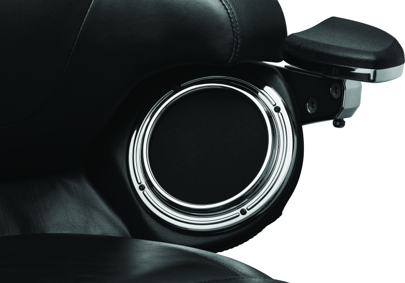 Kuryakyn, Kuryakyn Corona Speaker Grills Chrome for Harley-Davidson Touring Models Part 7377