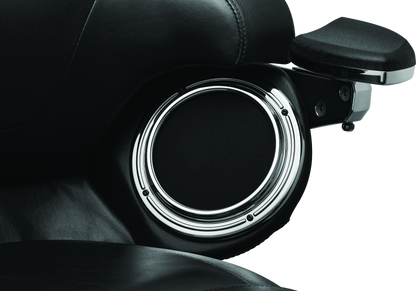 Kuryakyn, Kuryakyn Corona Speaker Grills Chrome for Harley-Davidson Touring Models Part 7377