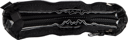 Black Stitch SHOW CHROME engine grab handle cover by Bill's Exhausts, designed for easy grip and stylish engine protection.
