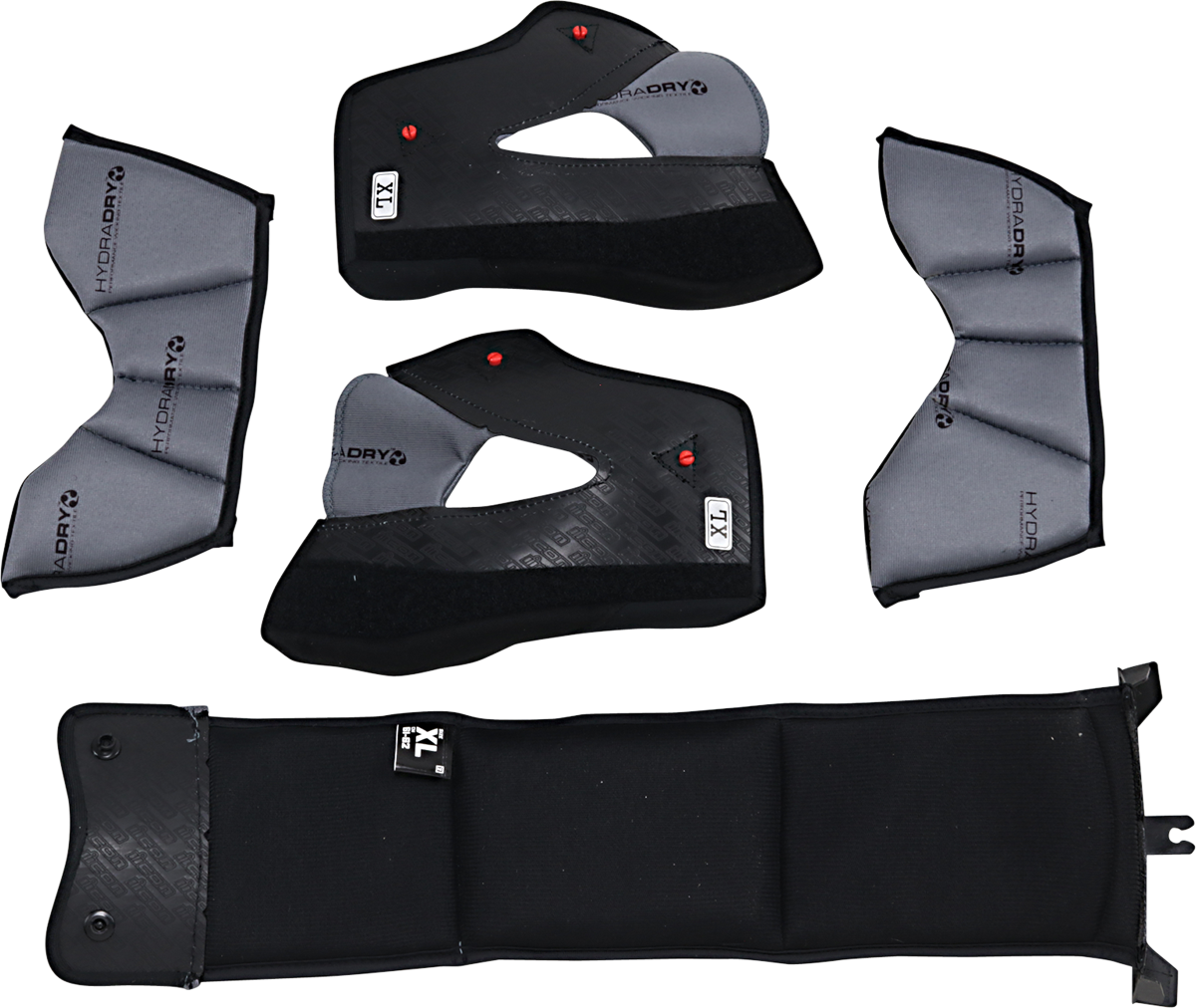 Bill's Exhausts ICON Variant Pro™ interior helmet set, XL/loose, 2XL/standard, 3XL/tight fit, helmet parts for motorcycle helmets