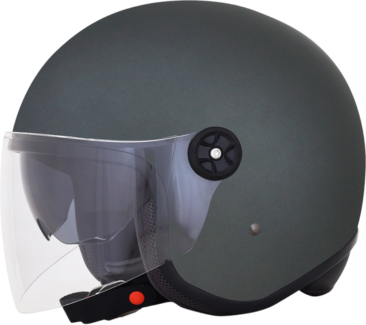Bill's Exhausts AFX FX-143 helmet in frost gray, small size, featuring a sleek motorcycle helmet design with adjustable straps.