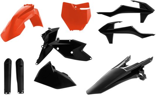 ACERBIS Full Replacement Body Kit - Orange/Black 2421065225 - Howling Moto
