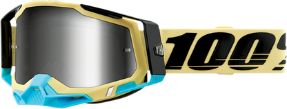 100% Racecraft 2 Goggles - Airblast - Silver Mirror 50121-252-11 - Howling Moto