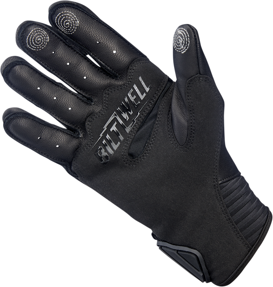 Black BILTWELL Bridgeport Gloves in 2XL size from Bill's Exhausts, showcasing durable motorcycle glove design.