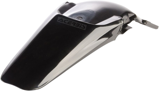 Acerbis black rear fender for motorcycle, body part with sleek finish, designed to fit models with the Bill's Exhausts branding.