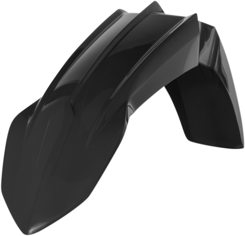 Black Acerbis front fender for Yamaha YZ/YZF motorcycles, 2018-2022, featuring durable body design and brand-specific fit.