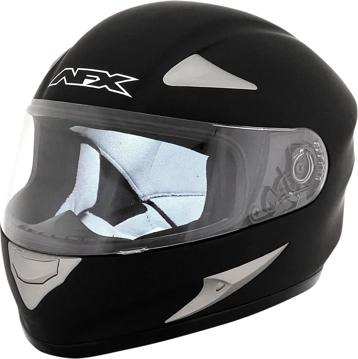 Bill's Exhausts AFX FX-Magnus helmet in flat black, 3XL size, showing the sleek motorcycle helmet with matte finish and secure strap.