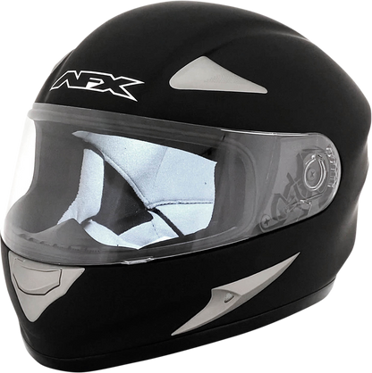 Bill's Exhausts AFX FX-Magnus helmet in flat black, 3XL size, showing the sleek motorcycle helmet with matte finish and secure strap.