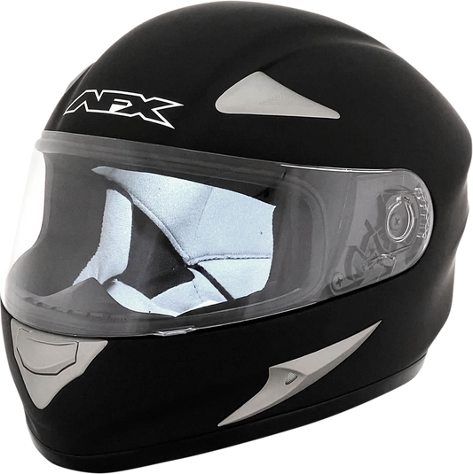 Bill's Exhausts AFX FX-Magnus helmet in flat black, 3XL size, showing the sleek motorcycle helmet with matte finish and secure strap.