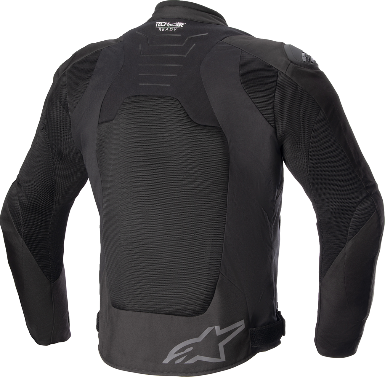 Alpinestars SMX Air jacket in black, size XL, shown with breathable textile material and protective armor details.