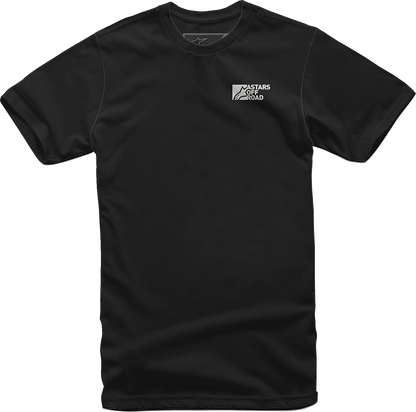 Black ALPINESTARS painted T-shirt in XL, featuring bold graphic design, made by Bill's Exhausts.