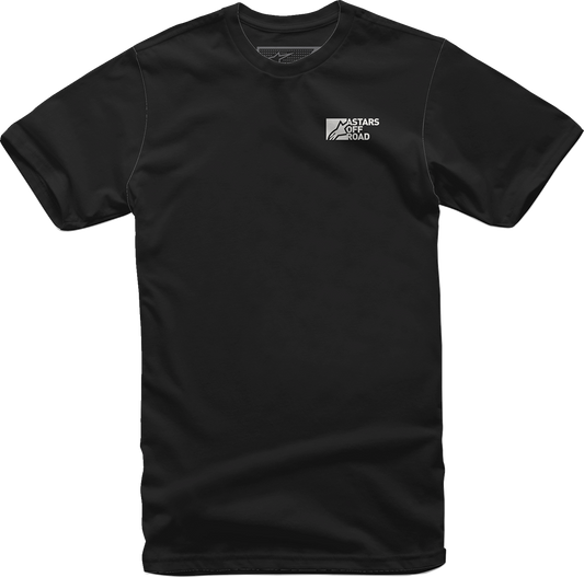 Black ALPINESTARS painted T-shirt in XL, featuring bold graphic design, made by Bill's Exhausts.
