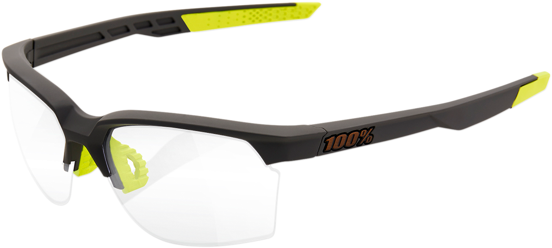 100% Sportcoupe Sunglasses - Gray - Photochromic 61020-188-77 - Howling Moto