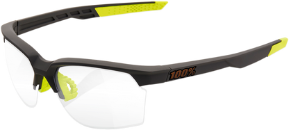 100% Sportcoupe Sunglasses - Gray - Photochromic 61020-188-77 - Howling Moto