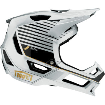 100% Trajecta Helmet - Fidlock - Ranelagh - Silver - XL 80003-00016 - Howling Moto