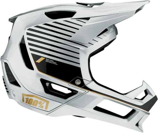 100% Trajecta Helmet - Fidlock - Ranelagh - Silver - Medium 80003-00014 - Howling Moto