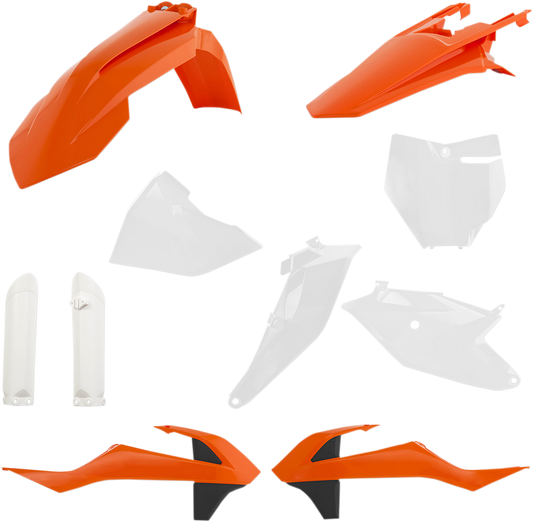ACERBIS Full Replacement Body Kit - OEM Orange/White/Black 2686026812 - Howling Moto