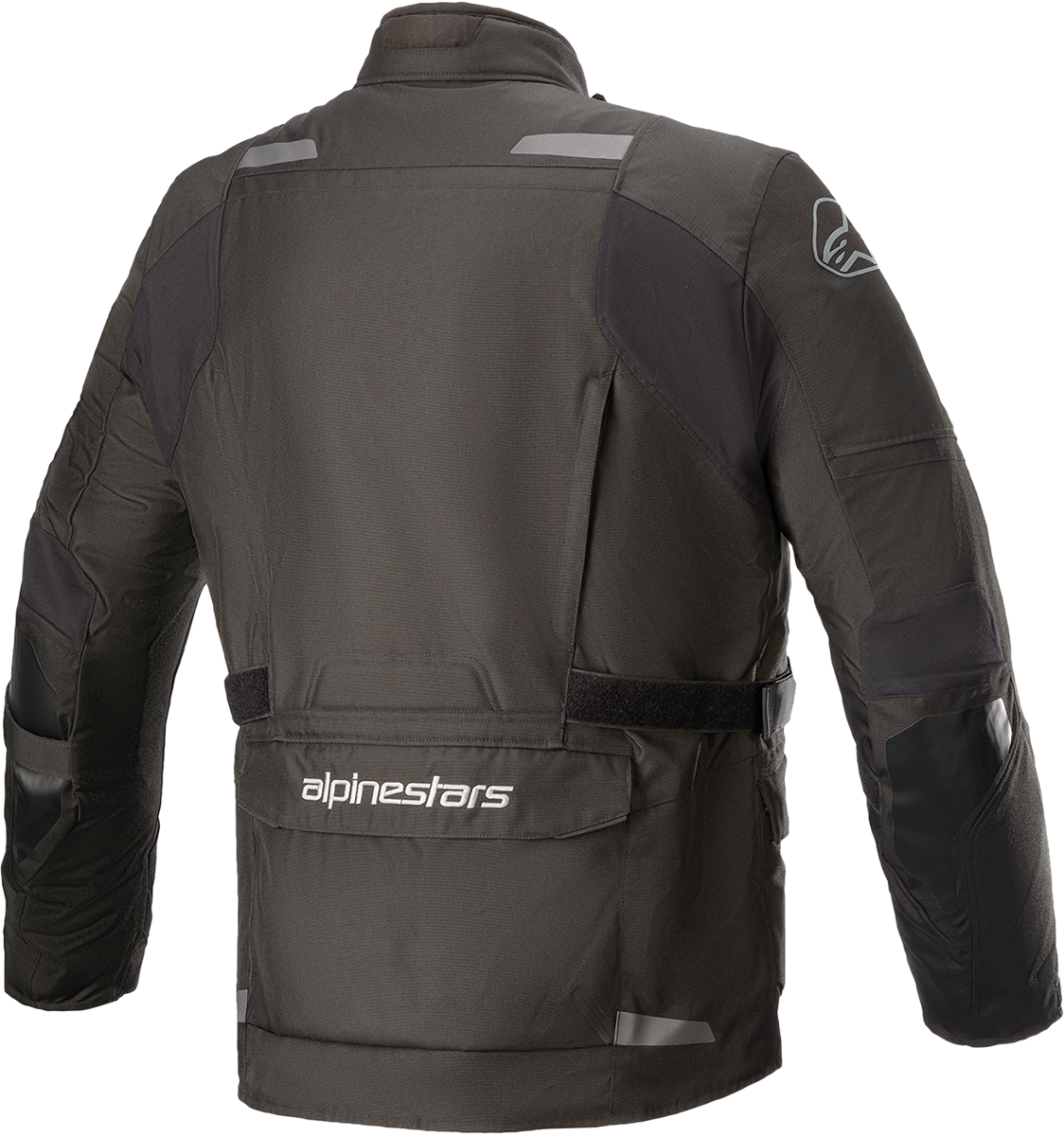 Alpinestars Andes v3 Drystar® motorcycle jacket in black, 4XL size, with protective padding and waterproof features.