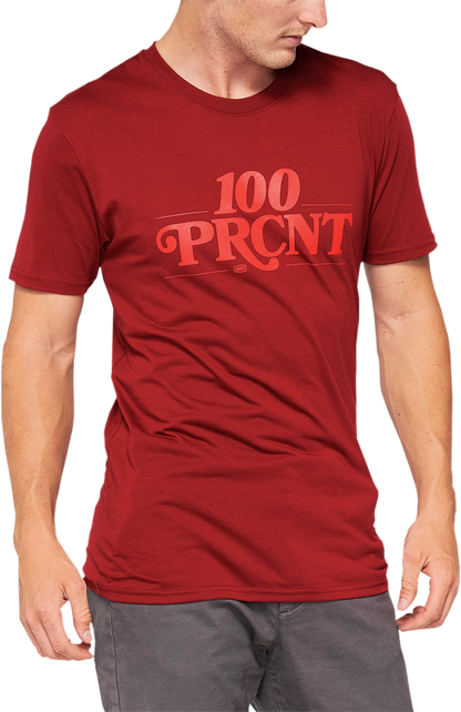 100% Searles Tech T-Shirt - Brick - Large 35027-068-12 - Howling Moto