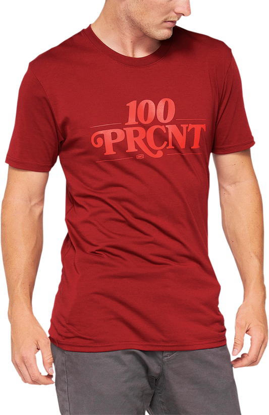 100% Searles Tech T-Shirt - Brick - Large 35027-068-12 - Howling Moto