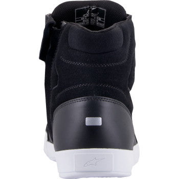 Alpinestars Chrome waterproof shoes in black and white, US size 7, with sleek design and sturdy construction.