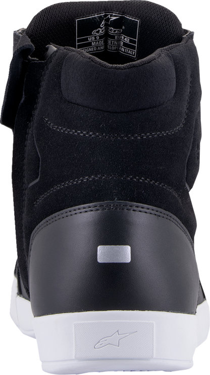 Alpinestars Chrome waterproof shoes in black and white, US 13, featuring sturdy design and sleek style.