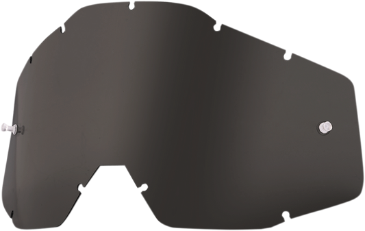 100% Accuri/Strata/Racecraft Lens - Dark Smoke 51001-018-02 - Howling Moto