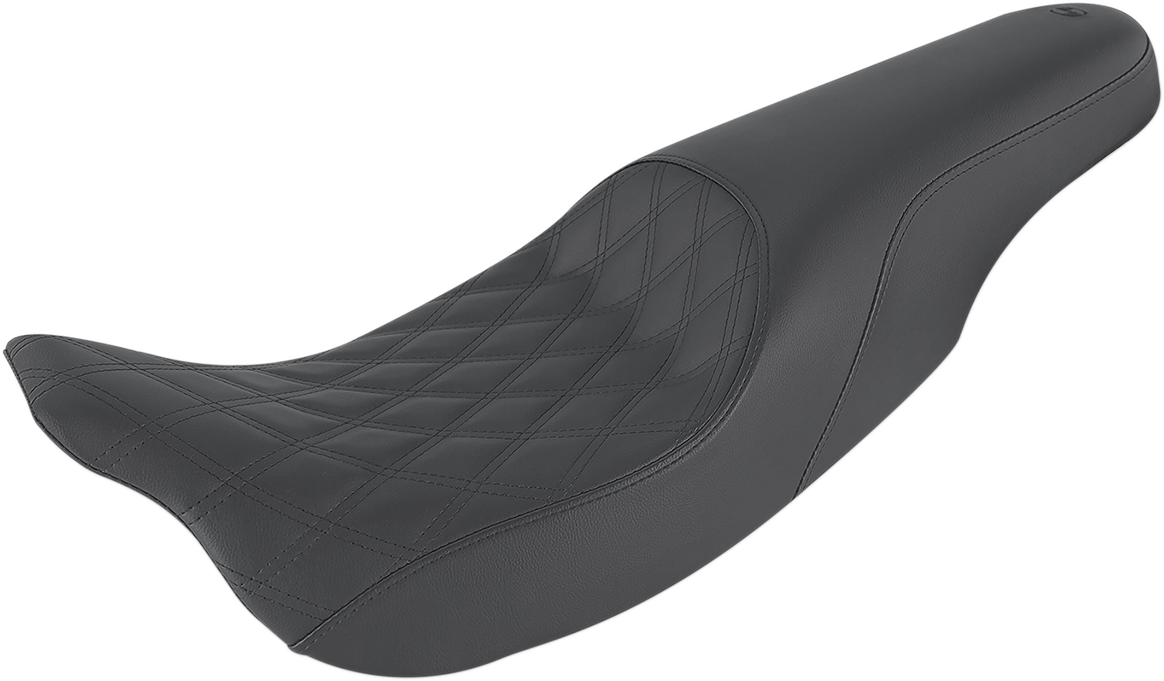 SADDLEMEN Profiler Seat - Front Lattice/Rear Smooth - Black - FL 808-07B-149 - Howling Moto
