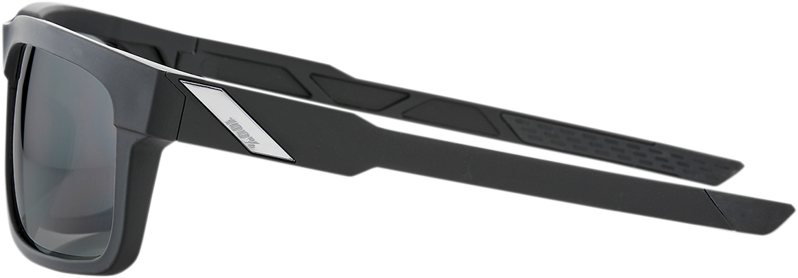 100% Type-S Sunglasses - Black - Smoke 61032-100-57 - Howling Moto