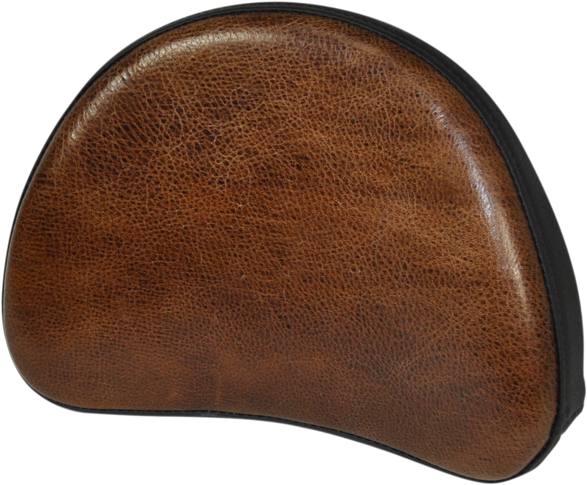 SADDLEMEN Lariat Sissy Pad by Bill's Exhausts, showing a padded leather seat with detailed stitching and saddlebag attachments.