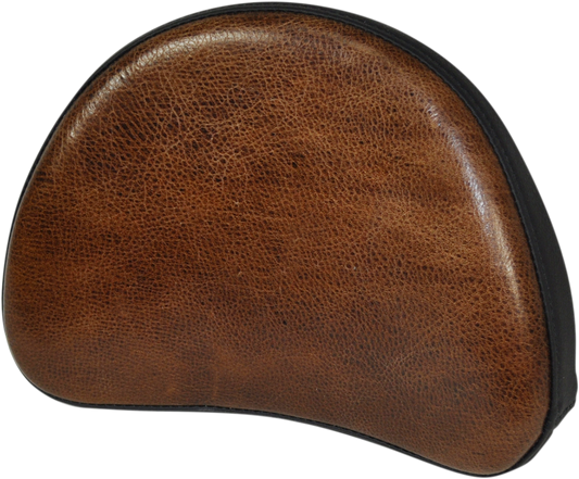 SADDLEMEN Lariat Sissy Pad by Bill's Exhausts, showing a padded leather seat with detailed stitching and saddlebag attachments.