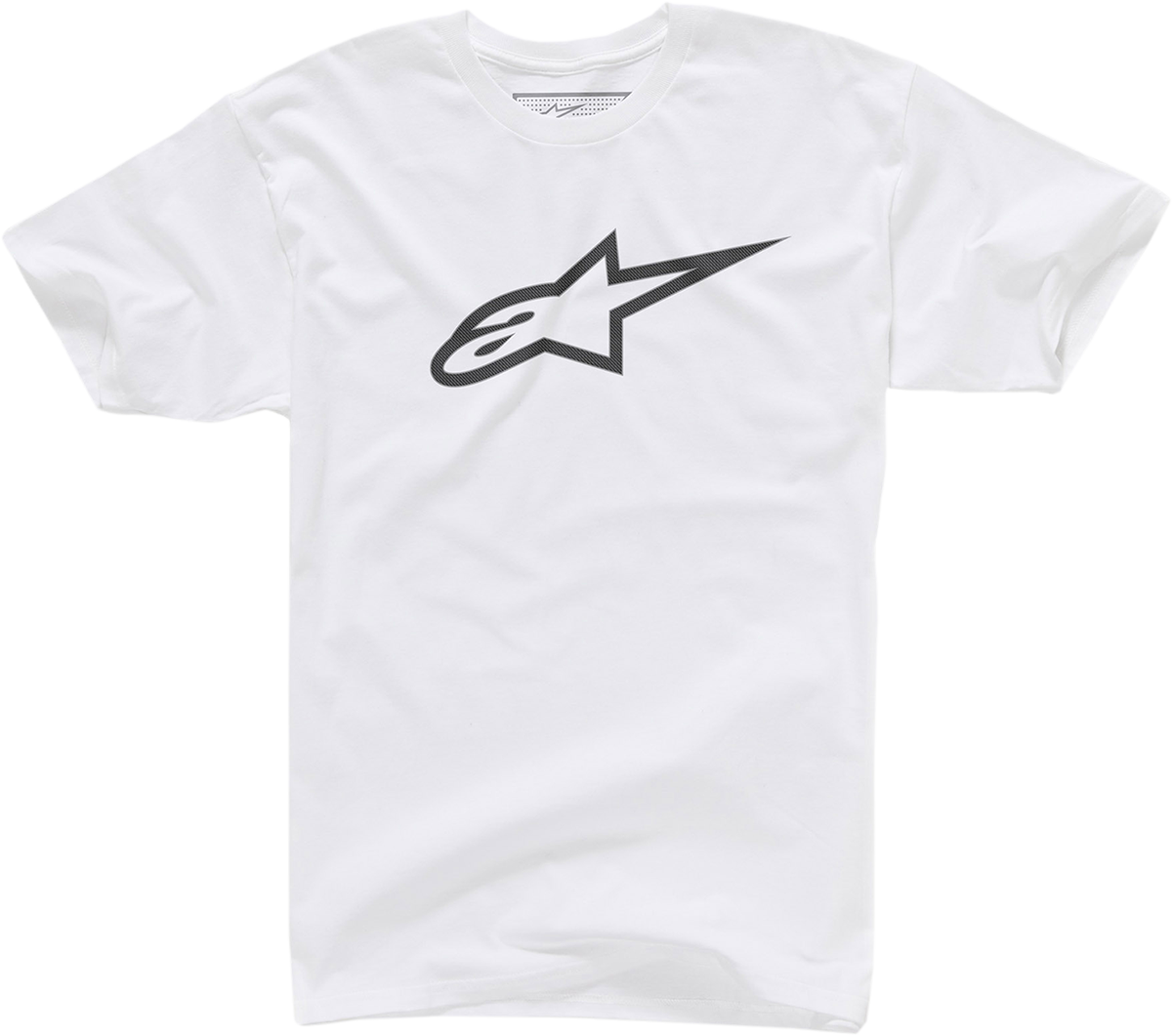 Bill's Exhausts ALPINESTARS Ageless T-Shirt in white and black, large size, featuring the brand logo and casual design.