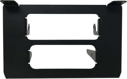 Bill's Exhausts NAVATLAS Intercom/Radio glove box bracket for RZR Turbo engine, shown mounted inside a vehicle's glove box.