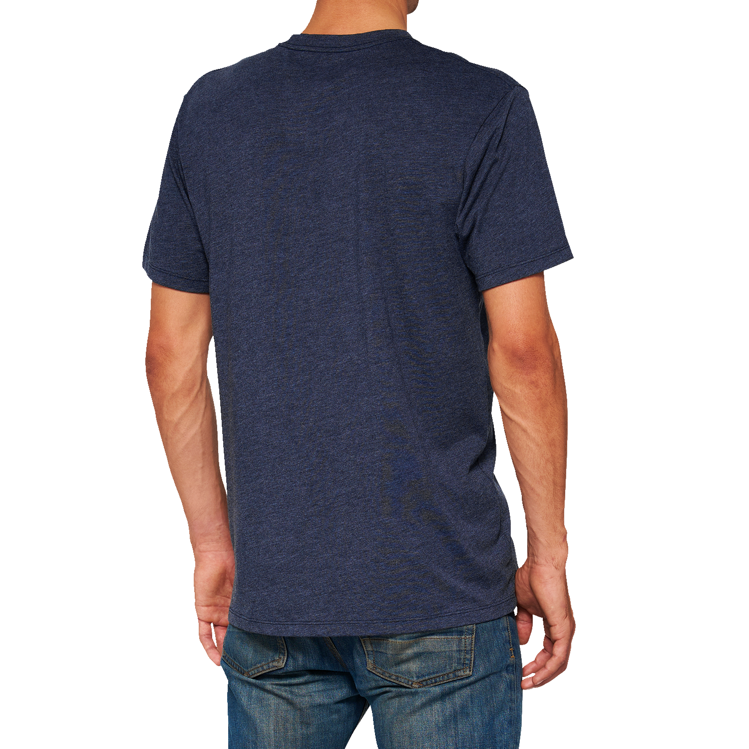 100% Icon T-Shirt - Navy - Small 20000-00045 - Howling Moto